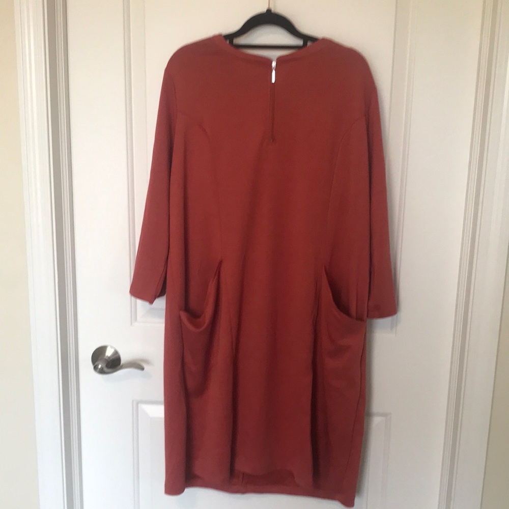 EUC Modern Soul Shift Dress. Pretty sienna color